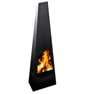 เตาผิงกลางแจ้งทรงกลมเหล็กคอร์เทนสูง 160 ซม. - Product Image 3