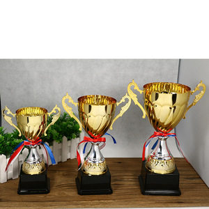 Metal <b>Trophy</b> Cup 30cm 27cm 24cm <b>Engraving</b> Durable Office Use - Product Image 5