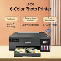 Imprimante photo jet d'encre couleur A4 L8058 avec réseau sans fil Impression couleur Transfert thermique A3 L11058