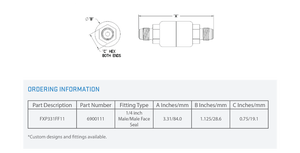 Filtre à gaz en ligne MOTT UHP FXP331FF11 (Pièce 6900111) - Product Image 3