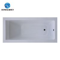 Baignoire transparente en acrylique pour adultes, prix d'usine, salle de bain d'occasion, bas prix