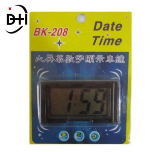 Small Self-Adhesive Car <b>Desk</b> Clock <b>Electronic</b> Watch Gauges Digital LCD Screen - Product Image 5