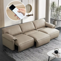 Canapé-lit électrique avec design minimaliste de style italien à double usage pour petit appartement salon moderne multifonctionnel