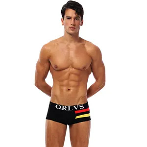 新品上市ORLVS纯棉男士内衣男士男童平角内裤流行内衣