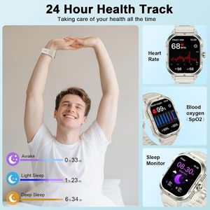 Men's Smartwatch GPS Navigation Stainless Steel IP68 Waterproof 44-49mm Screen Sports Monitoring Activity Music Tracker - Product Image 4