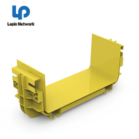 Ningbo Lepin usine personnalisé 60*60/120*100/240*100/300*100/360*100mm chemin de câbles en plastique réseau jaune Pvc /Abs Fiber Raceway