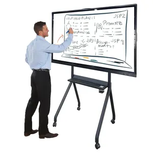 65 pollici portatile Mobile Multi Touch Display Smart Board 4K Hd lavagna Ultra interattiva prezzo per la scuola