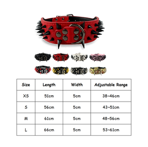 <span class=keywords><strong>Collar</strong></span> de cuero con pinchos para perro, accesorio con tachuelas para Pitbull Bulldog - Product Image 6