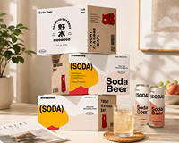 Boîte d'emballage en carton ondulé personnalisée pour boissons, cadeaux, aliments, jus, boissons gazeuses, finition décorative, vente en gros