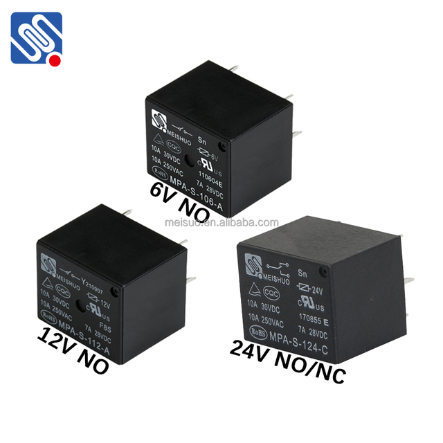 Meishuo MPA Miniature Relay PCB 5VDC 7A 250VAC 15A Relays 10A Sealed JQC3FF T73 Rele for 12V 24V 5pin Electromagnetic Relay