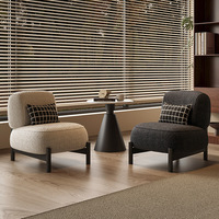Fauteuil simple moderne de style italien, fauteuil de salon, fauteuil inclinable design, fauteuil de relaxation, fauteuil en tissu de luxe léger, canapé pour la maison