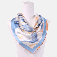 Luxe 100% Zijden Sjaal Print Sjaals Square Foulard De Soie Voor Vrouwen
