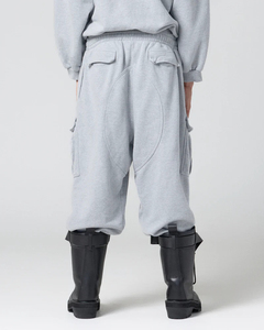 Cut And Sew 100% Cotton Fleece Sweatpants Heavyweight Oversized Streetwear Double Angle Pockets Oem Cargo <b>Joggers</b> Wholesale - Product Image 3