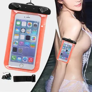 IPX8 Waterproof Bag Case Universal 6.5 Inch Mobile Phone Bag Swim Case Take Photo Under Water For IPhone For Samsung