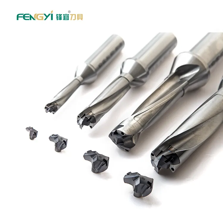 Fengyi Đầu Khoan Tiêu Chuẩn S1 Tùy Chỉnh Mũi Khoan Vương Miện Chữ U Có Thể Lập Chỉ Mục CNC Tốc Độ Cao