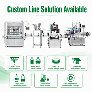 ZXSMART Línea de Llenado de Botellas de Vidrio de 200 ml, Totalmente Automática, con 6 Boquillas Digitales, Bomba de Alta Precisión (1%) y Alta Productividad - Product Image 6