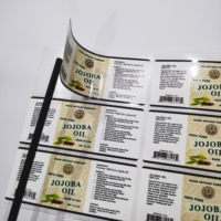 Étiquettes de bouteilles personnalisées à bas prix, impression de haute qualité, autocollant adhésif imperméable pour verre, finition brillante ou mate