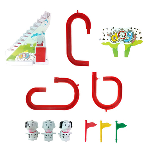 Pin Hoạt Động Tự Động Sáng Tạo Theo Dõi Trượt Đường Sắt Chơi Thiết Lập Điện Con Chó Cầu Thang Leo Núi Xe Đẩy Khe Cắm Đồ Chơi Với Âm Nhạc Ánh Sáng - Product Image 4