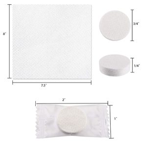 Trong suốt gói cá nhân 100% phân hủy sinh học viên nang de serviettes nén serviettes nén nén khăn lau - Product Image 3