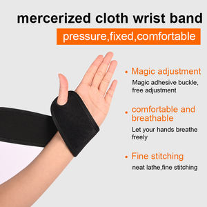 ผ้าพันข้อมือแบบปรับได้ ระบายอากาศ สีดำ ยี่ห้อ Whizz Sport พร้อมผ้าเมอร์เซนซ์ สำหรับออกกำลังกายที่ยิม - Product Image 6