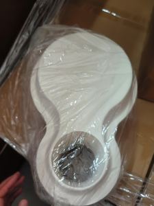 12 Zoll umwelt freundliche Einweg-Zuckerrohr papier Kunststoffs chale Hochleistungs-runde Clamshell-Platte mit dickem Cup-Rack für Partys - Product Image 3