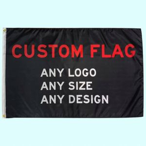 All Color Manufacturer 150D Polyester Flying Customized Logo Printing 3*5ft Custom <b>Flags</b> - Product Image 5