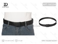 Cintura Intrecciata da Uomo 4,0 Cm X 125 Cm con Fibbia in Plastica Nera per Uso Casual - Product Image 1