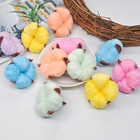 Tête de Kapok Artificielle Faite à la Main, Fleurs Séchées Naturelles, Cotons-tiges, Décoration de Chambre de Mariage, Pâques, Couronne DIY, Bouquet, Boîte Cadeau