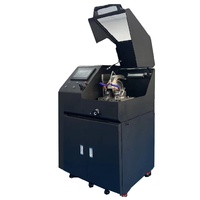 Machine de découpe métallographique verticale automatique sur pied, diamètre de coupe max. 80 mm, avec réservoir de liquide de refroidissement
