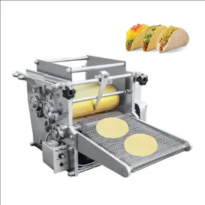 Machine à tortilla mexicaine à farine de maïs industrielle entièrement automatique Taco Roti Maker Press Pain Produit céréalier Fabrication de tortillas