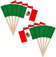 Pengiriman Cepat Bendera Tusuk Gigi Meksiko dan Bendera Negara Lainnya, Hiasan Kue Mini Kecil yang Dihias, Baru