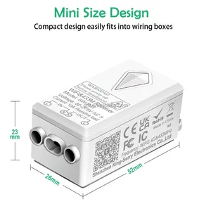 Ip66 Draadloze Schakelaarbediening 6 Grote Patenten 600ft Afstandsbediening 3 Bende Slimme Lichtschakelaar Wifi Alexa Tuya Smart Switch