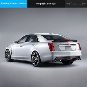 Kit carrosserie en fibre de carbone pour <span class=keywords><strong>Cadillac</strong></span> <span class=keywords><strong>CTS</strong></span> modifié, comprenant un becquet avant, un becquet arrière, des jupes latérales, un capot et une petite garniture de coffre - Product Image 6