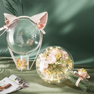 <span class=keywords><strong>Acrylique</strong></span> Noël Haute Transparent Vacances Cadeau Bricolage Créatif En Gros Bouquet BoBo Boule Pour La Fête De Mariage Décoration De Noël - Product Image 4
