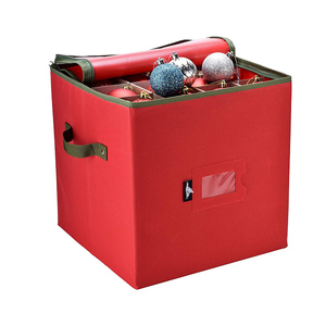 Modern Factory <b>Christmas</b> <b>Nutcracker</b> Figurines Storage Box with Adjustable Pockets and Divider Polyester Material - Product Image 1