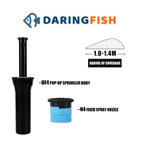 Irrigatori Pop-Up DaringFish con Superficie Liscia in Materiale POM per Sistemi di Irrigazione Agricola