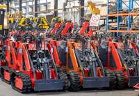 HT320 Mini Skid Loader dengan Track Bucket & Backhoe-Efisiensi Tinggi