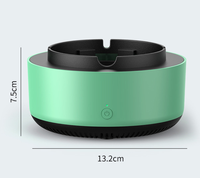 Cendrier intelligent purificateur d'air, élimination instantanée de la fumée secondaire pour la maison, le bureau, la terrasse, utilisation intérieure et extérieure, cendrier intelligent