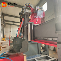 Machine à pierre CNC 5 axes DECHEN DTQ-450/600/700/800, scie à pont pour la découpe du granit et du marbre, PLC, basse tension, lame de 400-700 mm
