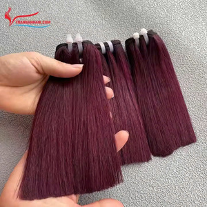 VENTA DE LUJO: Extensiones de cabello de doble trama de máquina recta de hueso de cabello liso y suave sedoso Venta de cabello humano vietnamita - Product Image 2