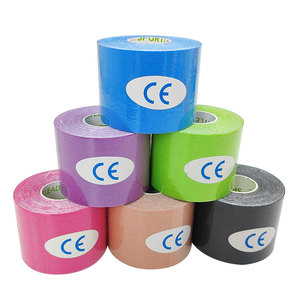 Cinta de Kinesiología Impermeable de Color Personalizado, Cinta Muscular Transpirable de Algodón, Cinta Deportiva de Seguridad y <span class=keywords><strong>Terapia</strong></span>, Cinta Kinesio Atlética - Product Image 3