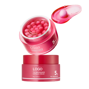 Crema Facial de Colágeno Rosa FATAZEN, Crema Hidratante con Niacinamida <span class=keywords><strong>en</strong></span> Cápsulas para un Tono de Piel Uniforme, Antienvejecimiento e Iluminadora - Product Image 1