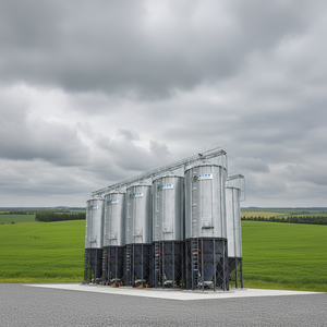 Offre Spéciale – <span class=keywords><strong>Silo</strong></span> TSE en Acier Galvanisé à Fond Conique pour Stockage de Grains et Aliments pour Volailles, Idéal pour Élevages Porcins (10T-2000T) - Product Image 1