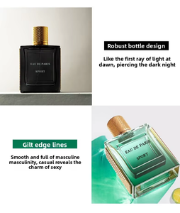 Produits d'usine] Parfum pour homme Intriguing <span class=keywords><strong>Paris</strong></span> Water, fragrance florale boisée océanique, format voyage 50ml, frais et durable - Product Image 2