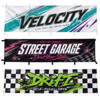 Drapeau et support Nobori personnalisés, logo personnalisable, drapeaux et bannières promotionnels, impression numérique de haute qualité, sublimation, bannière Jdm