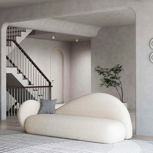 Chất Lượng Cao Arc Cong Sofa Đặt Đồ Nội Thất Nhà Phòng Khách Hình Bán Nguyệt Vải 1 + 2 + 3 Văn Phòng Sofa Hiện Đại Tôi Hình Dạng - Product Image 6