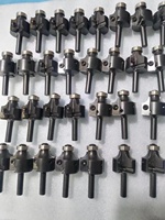 Fraise à rainurer en carbure à insert remplaçable avec double roulement supérieur et inférieur, tige de 1/2 pouce, fraise à rainurer en spirale CNC de 30 mm