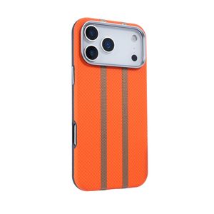 Funda de Cuero con Diseño Ejecutivo y Detalles en Fibra de Carbono para iPhone 17 16 <span class=keywords><strong>Pro</strong></span> Max, con Protección de Lente Metálica y Carga Inalámbrica - Product Image 5