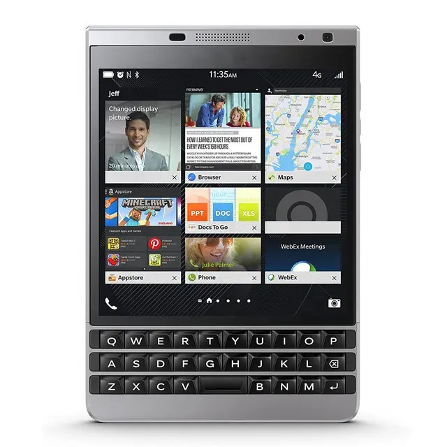 Spedizione gratuita per Blackberry Passport Q30 Silver 2nd Gen Original Cheap QWERTY Touchscreen cellulare Smartphone By Post