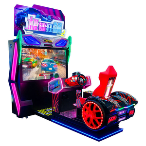 Jeu vidéo à pièces de 55 pouces simulateur de conduite Machine de voiture de course d'arcade fonction sans fil <span class=keywords><strong>Logo</strong></span> personnalisable Support anglais - Product Image 1